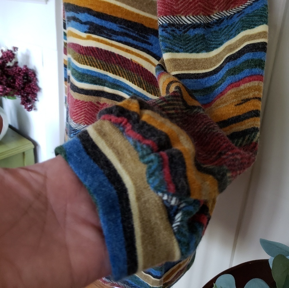 Pants Store Sweater Dress Size Medium Multi Color Long Sleeve Knit Fall Winter — image 5 of 8